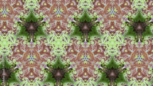 Green metal rust texture abstract pattern