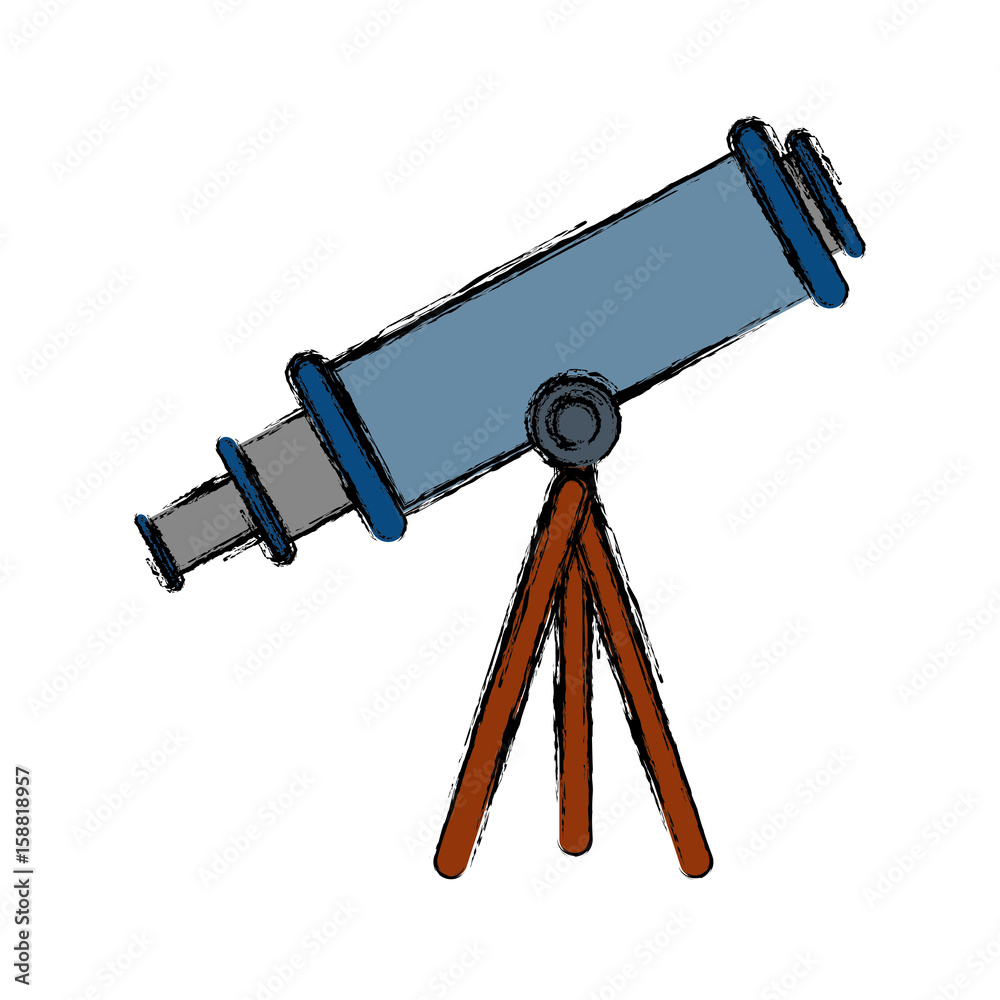 telescope icon over white background vector illustration telescope icon over white background vector illustration