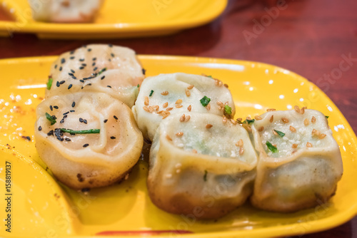 fried dumplings, shanghai delicacy