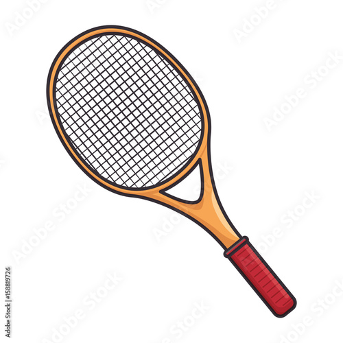 Tennis racket equipment icon vector illustration graphic design © Gstudio