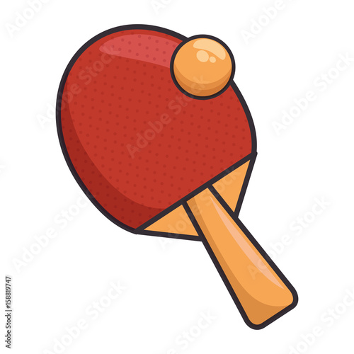 Ping pong sport icon vector illustration graphic design