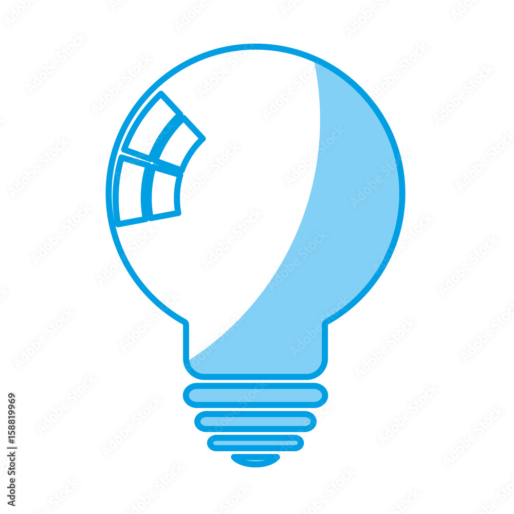 light bulb icon over white background vector illustration