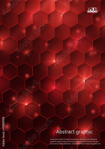 Graphic illustration with geometric pattern. Eps10 Vector illustration.