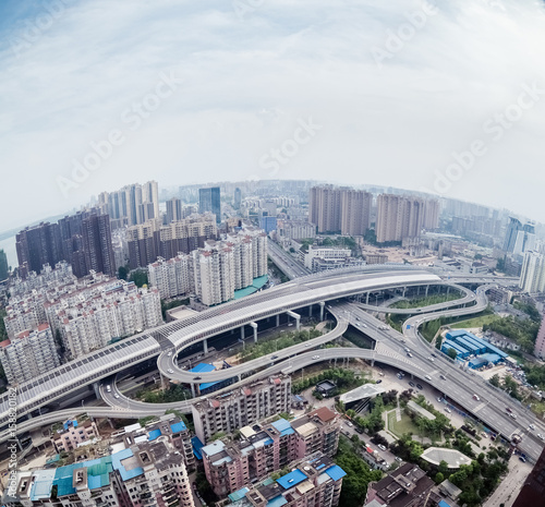 city interchange by fish eye © chungking