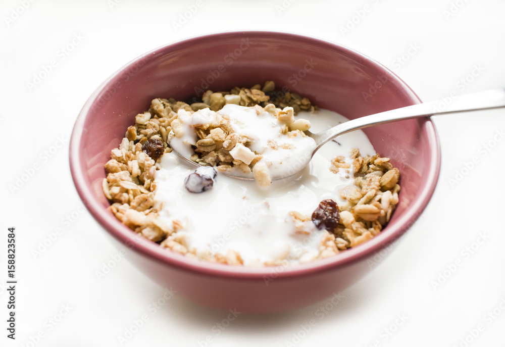 Useful breakfast. Healthy lifestyle. Good morning! Useful breakfast. Healthy lifestyle. Good morning!