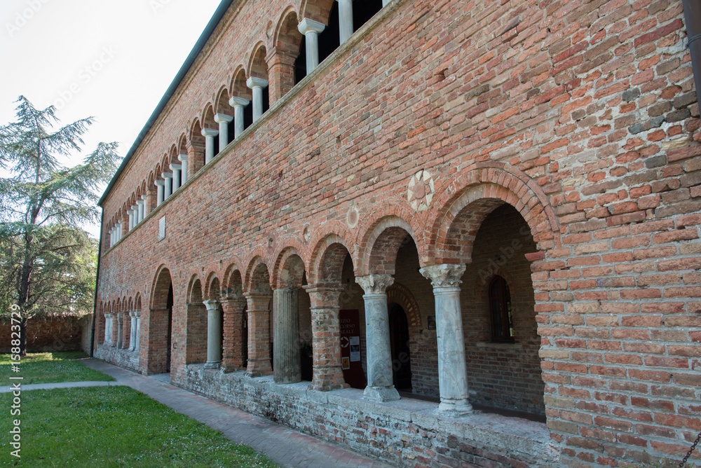 Pomposa Abbey. Ravenna. Walk in ancient art