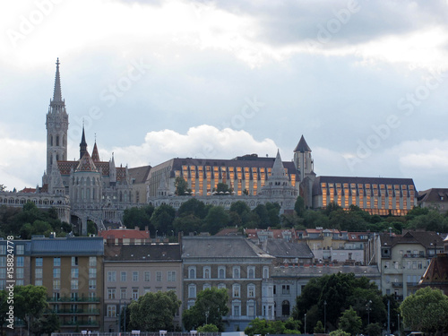 Budapest - Matthias Cathedral, Fishermen's Bastion, View of the city from the side of parliament