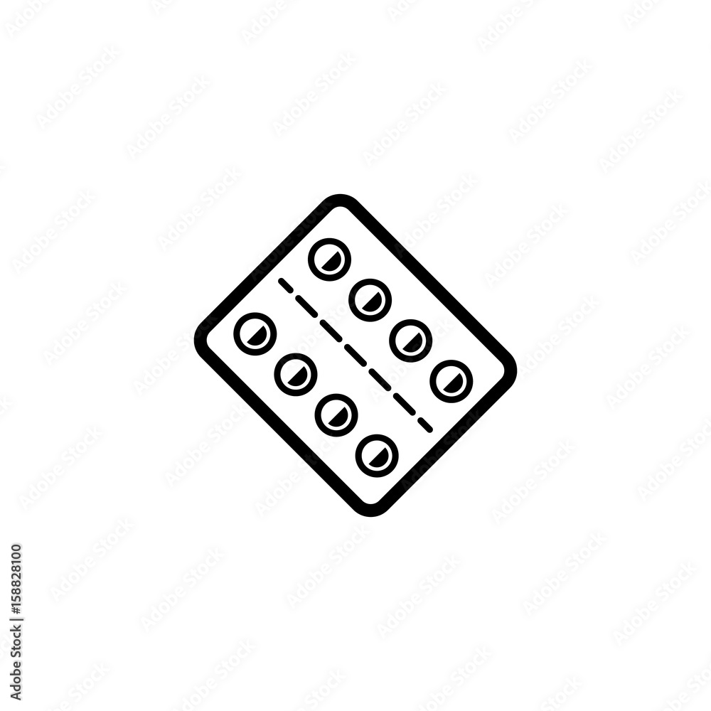 Medication and Medical Services Icon. Flat Design. Medication and Medical Services Icon. Flat Design.