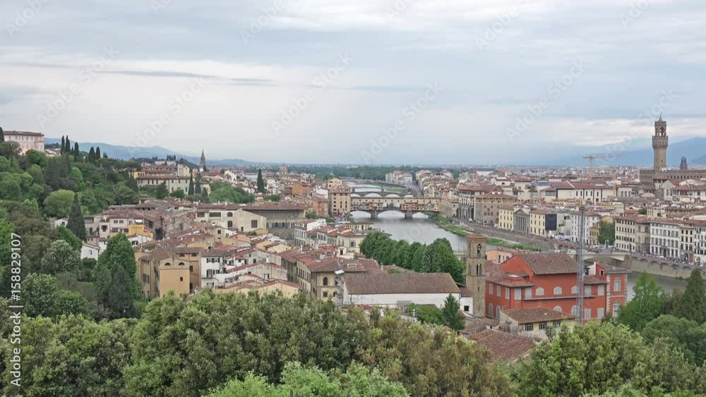 4K Aerial View of Florence Cityscape with Palazzo Vecchio and Cathedral of Santa Maria del Fiore 4K Aerial View of Florence Cityscape with Palazzo Vecchio and Cathedral of Santa Maria del Fiore
