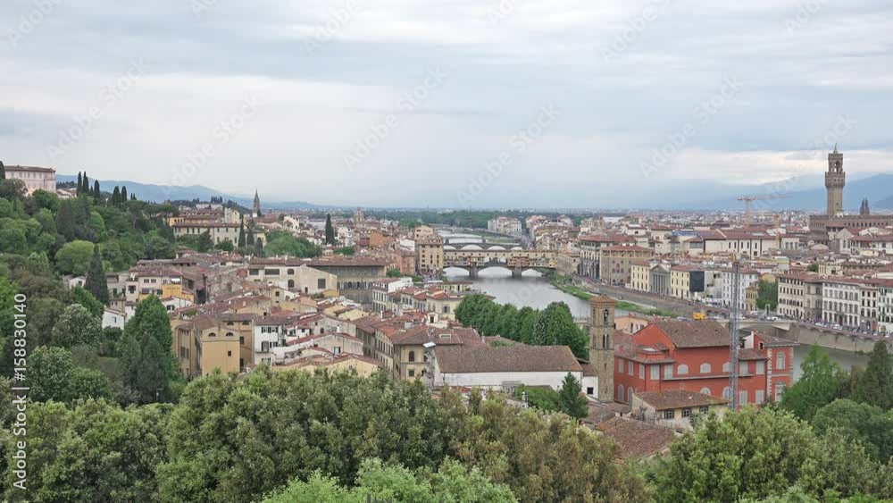 4K Aerial View of Florence Cityscape with Palazzo Vecchio and Cathedral of Santa Maria del Fiore 4K Aerial View of Florence Cityscape with Palazzo Vecchio and Cathedral of Santa Maria del Fiore