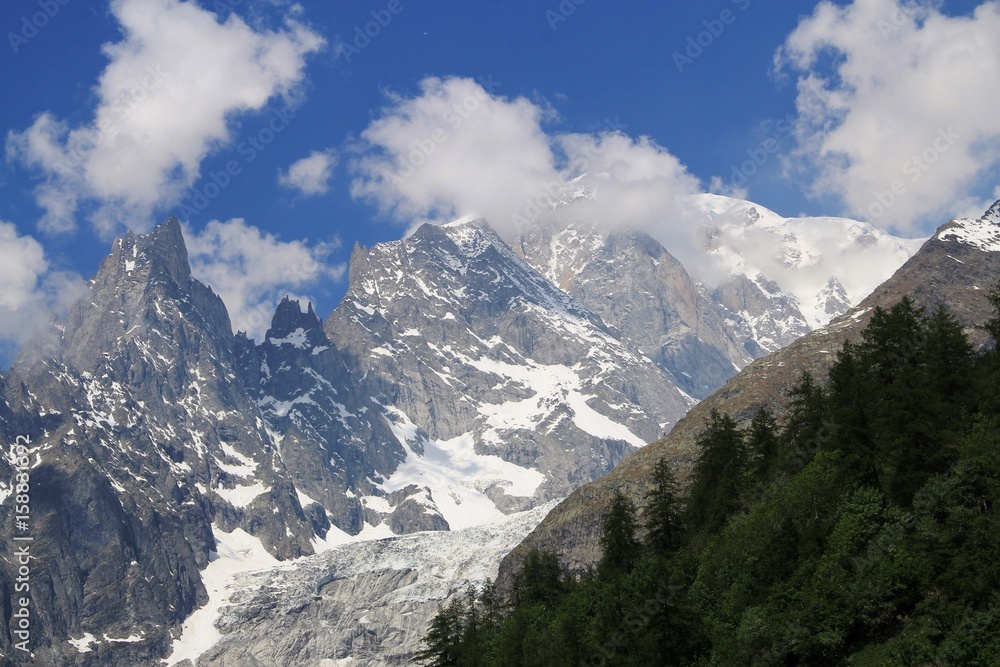 Mont Blanc vu de Courmayeur Mont Blanc vu de Courmayeur