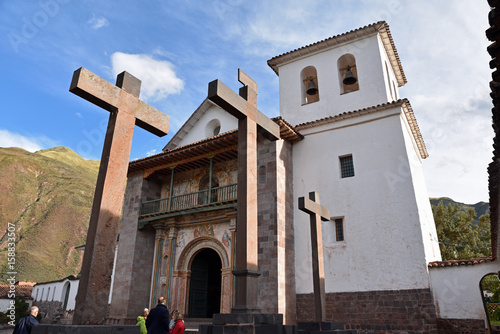 Eglise coloniale d'Andahuaylillas au Pérou photo