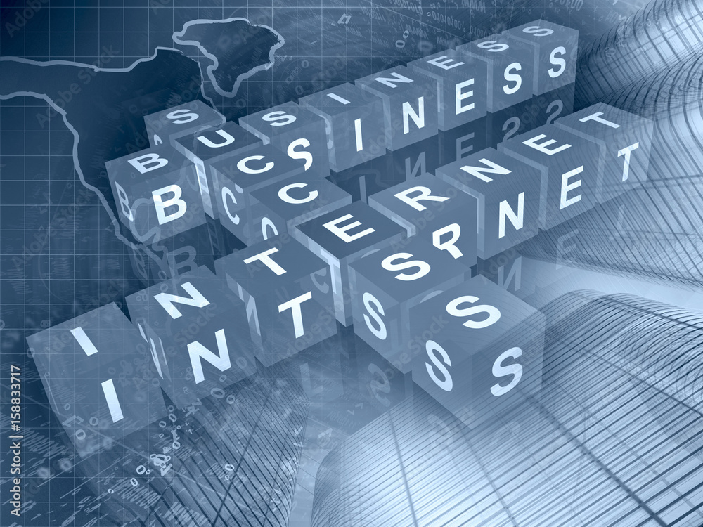 Obraz premium Internet background