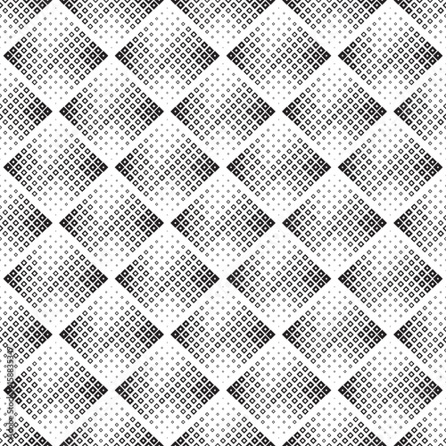 Abstract seamless geometric black and white background, halftone