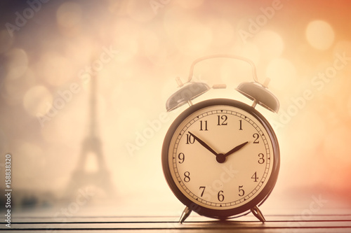 Alarm clock and Eiffel Tower