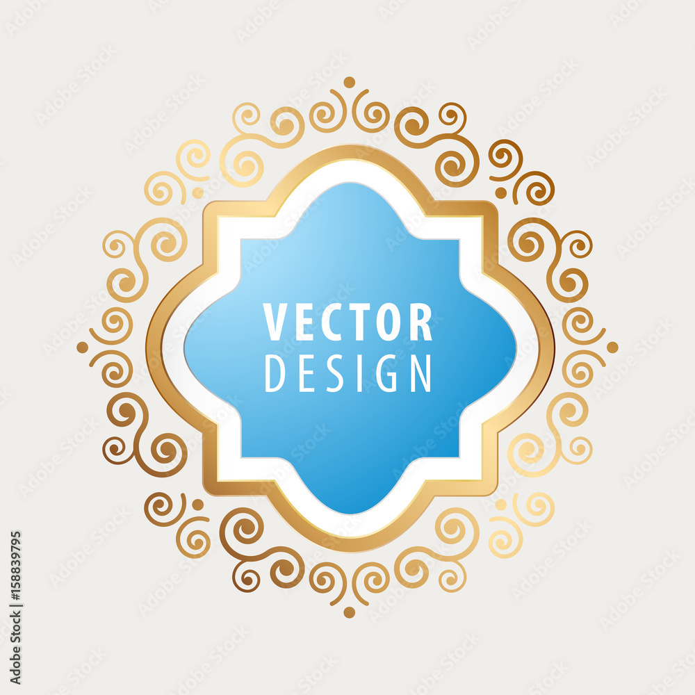 High Quality Luxury Frame on Gray Background . Vector Isolated Illustration High Quality Luxury Frame on Gray Background . Vector Isolated Illustration