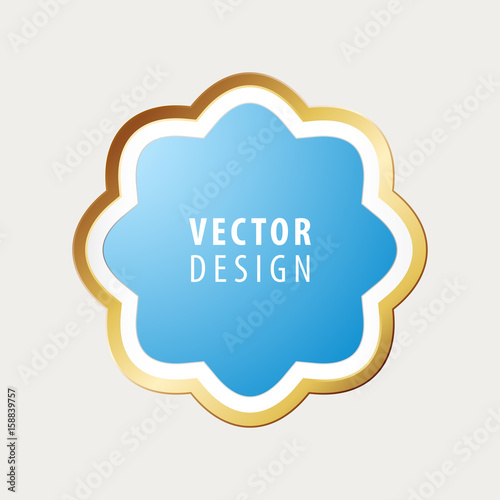 High Quality Luxury Frame on Gray Background . Vector Isolated Illustration