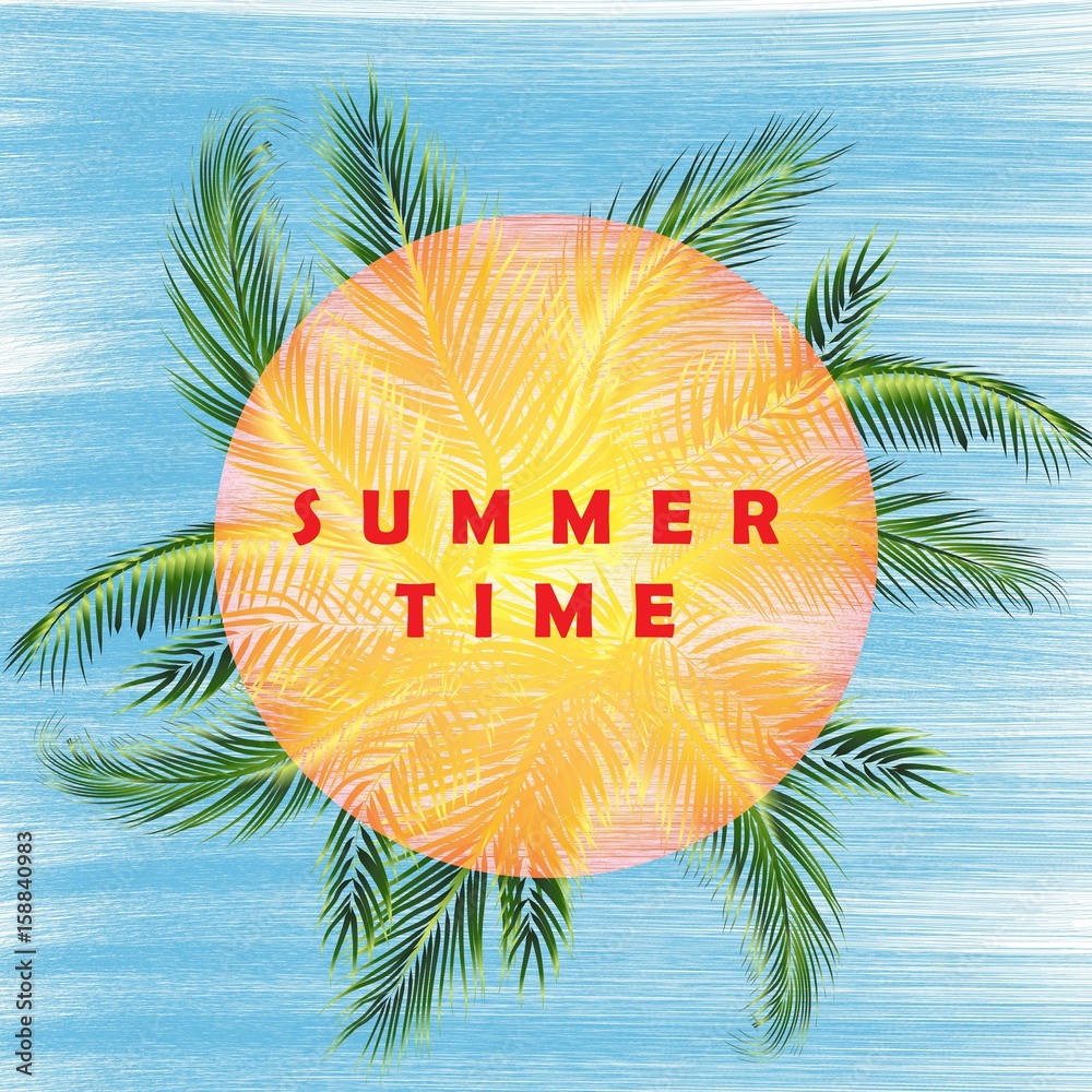 Obraz premium summer sun circle