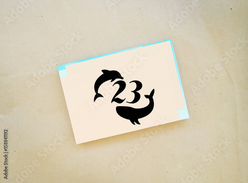 World Whale Dolphin day emblem.Calendar day July 23