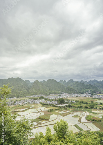 Wanfenglin rural area, karst topography, near Qianxinan city, Guizhou, China © cacaroot