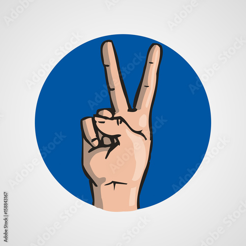 hands gesture or finger alphabet spelling vector illustration