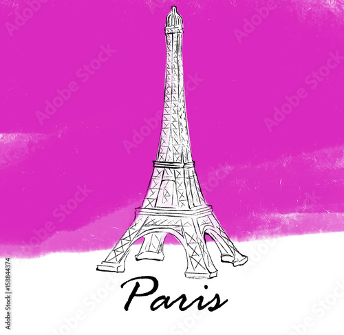 Fototapeta Naklejka Na Ścianę i Meble -  Paris illustration