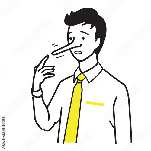 Man with long nose