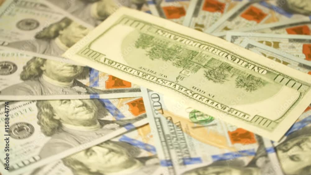 Dollar background rotating. US Dollars Dollar background rotating. US Dollars