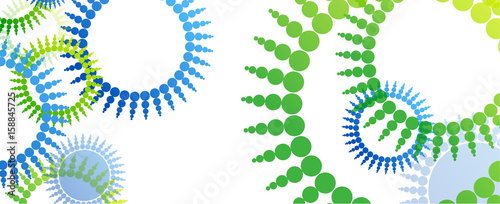 sfondo, cerchi, forme, cerchi, fiori