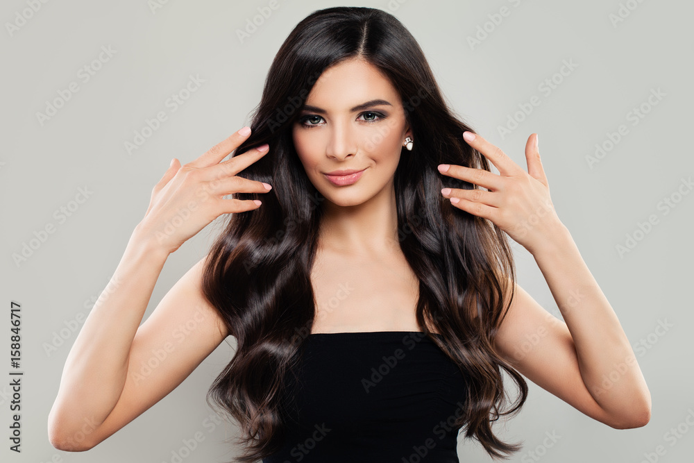 Healthy Woman with Long Wavy Hair. Haircare Concept Healthy Woman with Long Wavy Hair. Haircare Concept