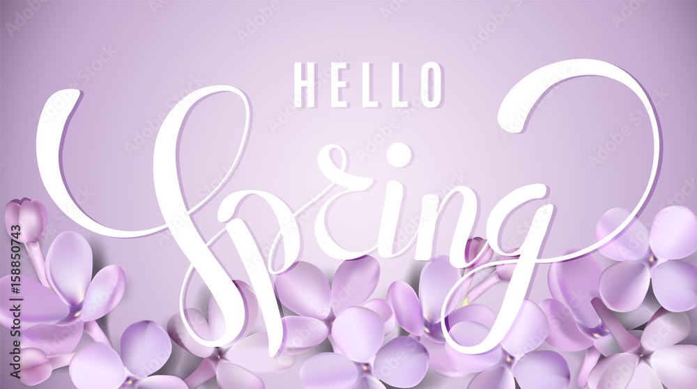 Pastel background with lilac flowers. Pastel background with lilac flowers.