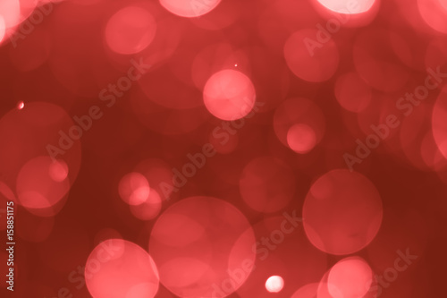 bokeh background red