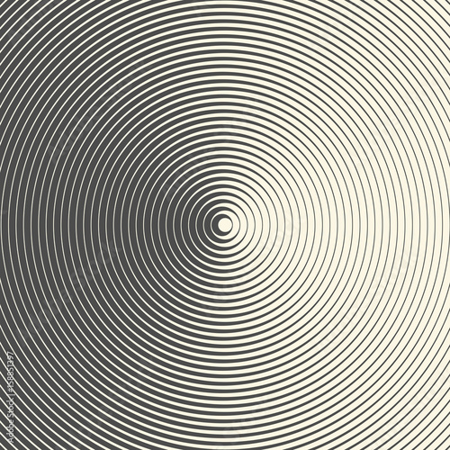 Seamless Abstract Circular Pattern. Monochrome Minimal Background