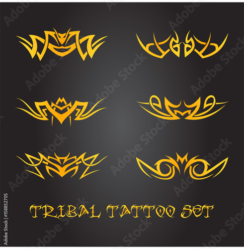 Tribal tattoo ornament