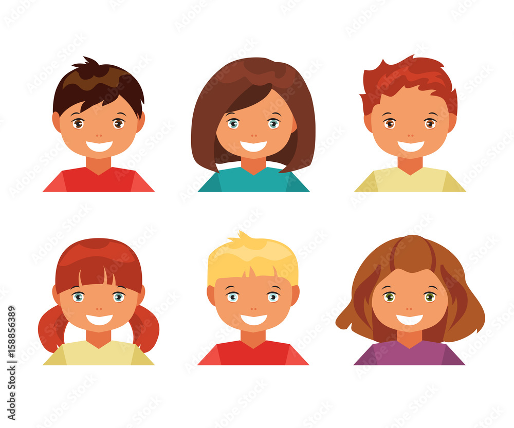 Children avatars Children avatars