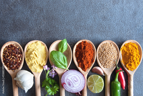 Food seasoning background