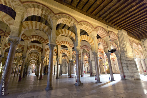 Inside the Grand Mosque Mezquita cathedral of Cordoba  Andalusia