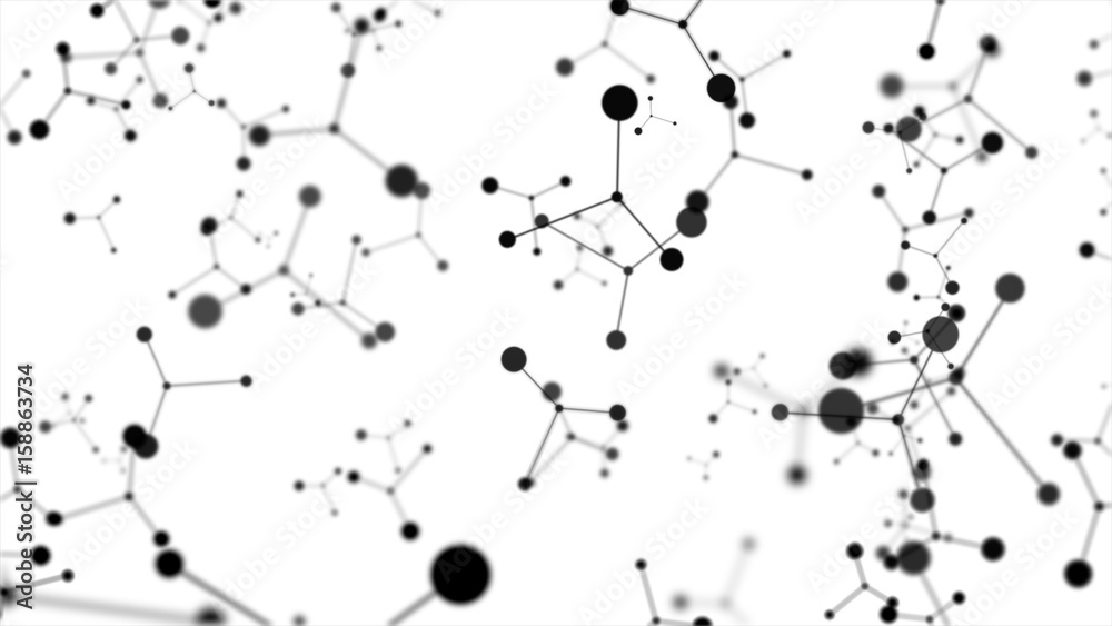 Technological abstract background. The concept of technological connections