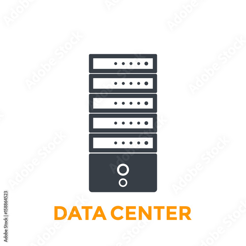 server, data center vector icon
