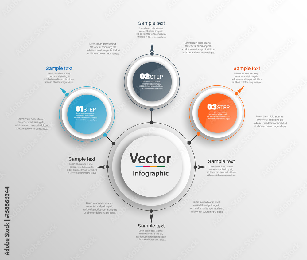 Abstract infographics number options template. Can be used for workflow layout, diagram, business step options, banner, web design. Vector eps 10 Abstract infographics number options template. Can be used for workflow layout, diagram, business step options, banner, web design. Vector eps 10