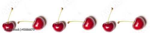 panorama pattern cherry berries