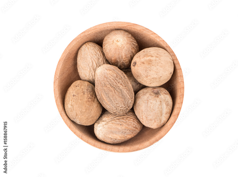 Nutmeg in bowl Nutmeg in bowl