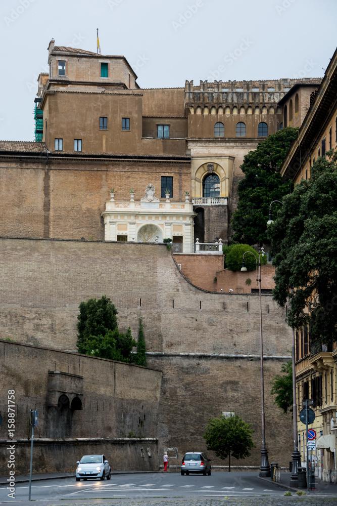 View of the walls of Vatican