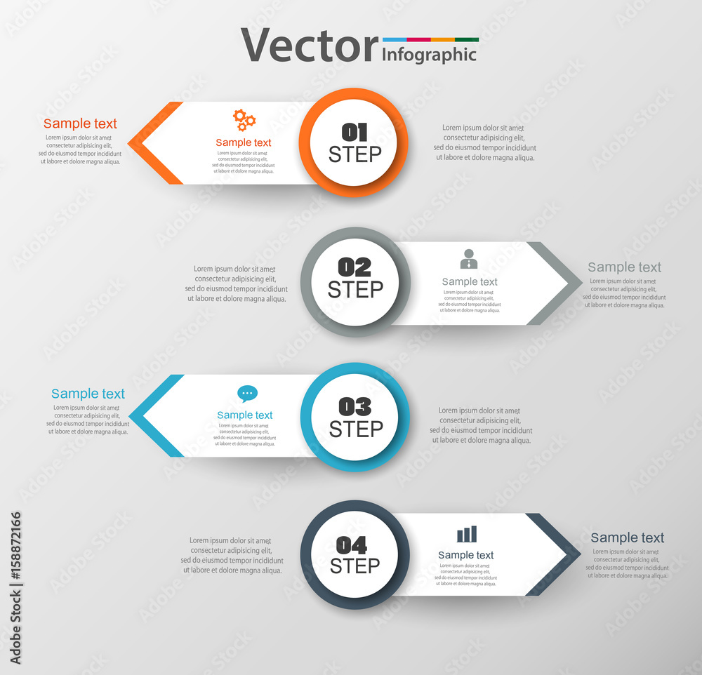 Infographic Design Template Can Be Used For Workflow Layout Diagram Number Options Web Design Infographic Business Concept With 4 Options Parts Steps Or Processes Vector Eps 10 Stock Vector Adobe Stock