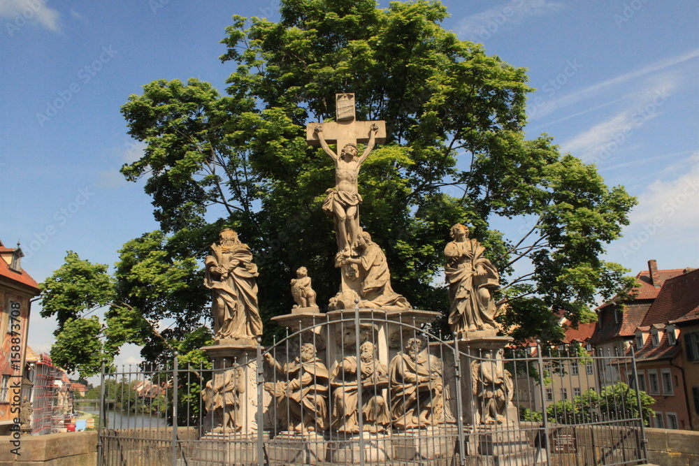 Kreuzigungsgruppe auf der Oberen Brücke in Bamberg