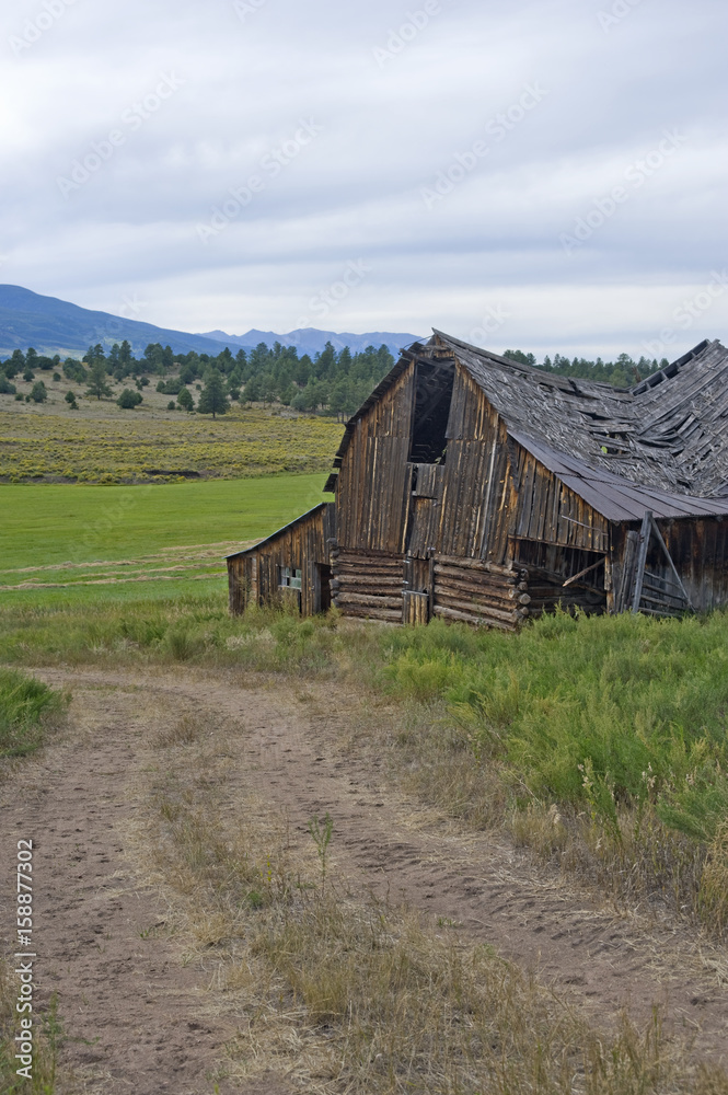 Dilapidated Mountain Barn