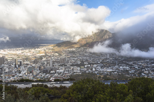 View on the city of Cape town from Signal hill