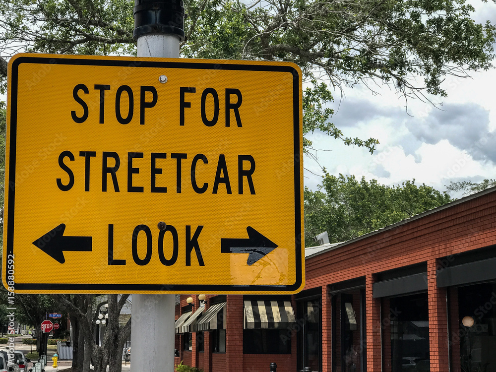 Obraz premium Stop for Streetcar