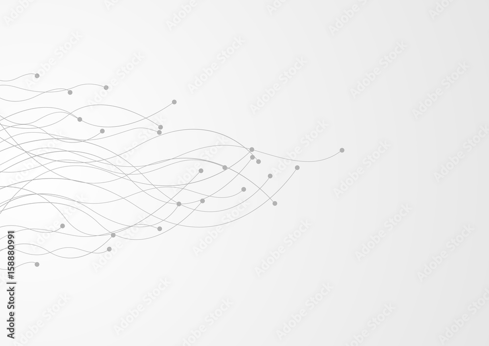 Tech background with curved circuit board. Technology abstract illustration template design Tech background with curved circuit board. Technology abstract illustration template design