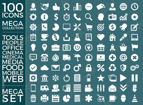 Set Of Icons, Quality Universal Pack, Big Icon Collection Vector Design Eps 10